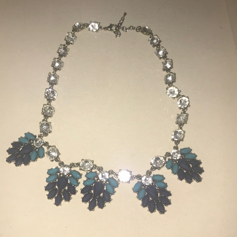 Jeweled statement necklace